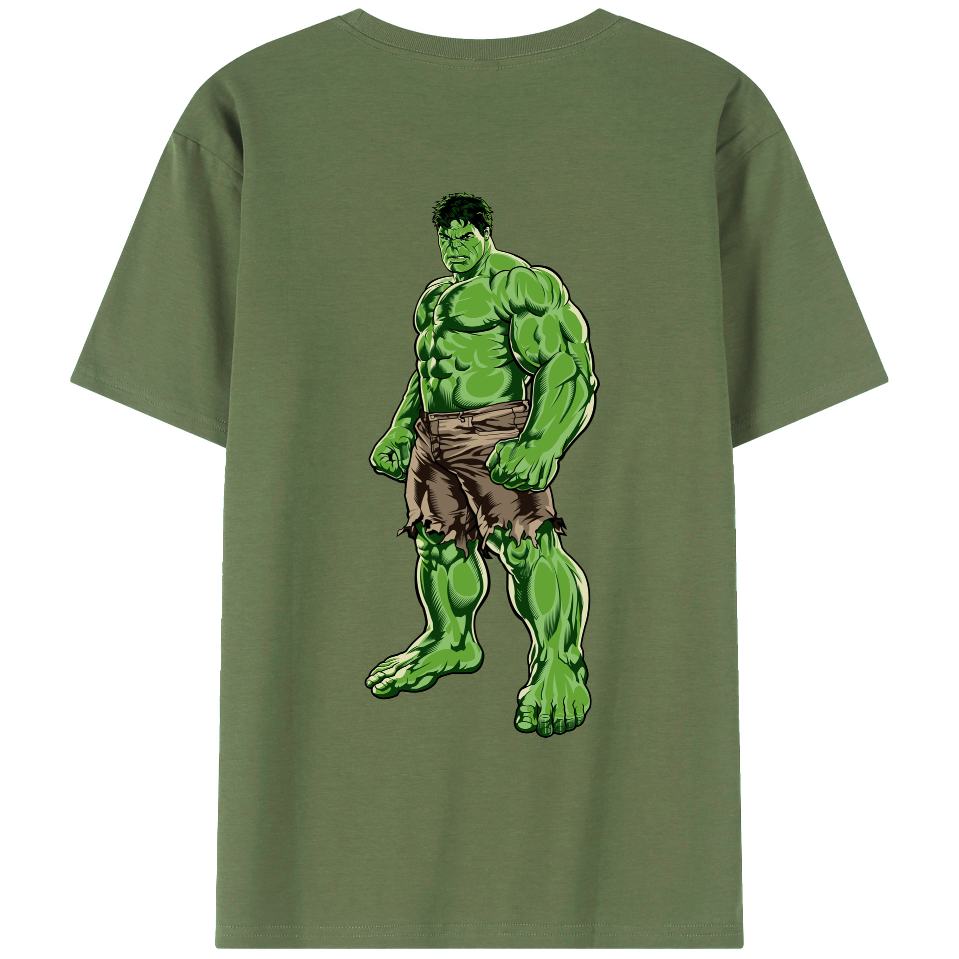 （画像用） アベンジャーズ The Avengers 綿100％ メンズ半袖Tシャツ（バックプリント） 通気性